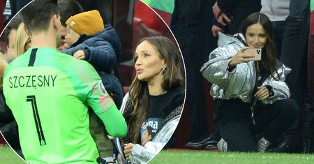 Marina, Wojciech Szczęsny i Liam na meczu! Cała trójka skradła show na stadionie. Paparazzi mieli raj!