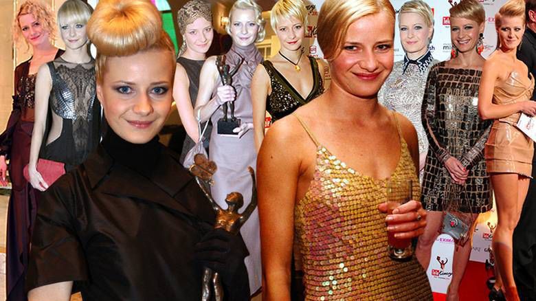 Małgorzata Kożuchowska TeleKamery kreacje gwiazdy, metamorfoza