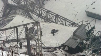 Miejsce katastrofy budowlanej w Katowicach