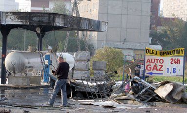 Wybuch na stacji gazu w Radomiu