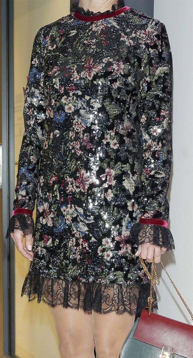 Małgorzata Kożuchowska w bordowych botkach na premierze kolekcji Swarovski