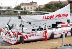 Jacht "I love Poland" z problemami. Złamany maszt, uszkodzona burta