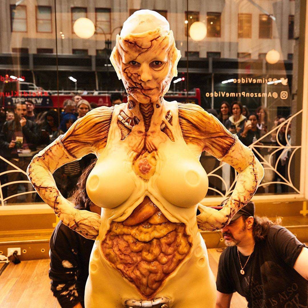 Heidi Klum z wnętrznościmi na wierzchu