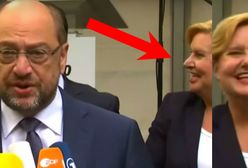 Martin Schulz składał kondolencje ofiarom. W tym czasie jego koleżanka... miała niezły ubaw