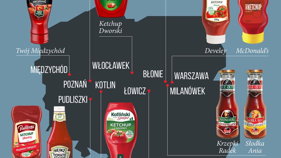Jaki ketchup króluje w twoim regionie? Oto nasza infografika.