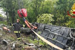 Tragedia we Włoszech. Autokar spadł ze skarpy
