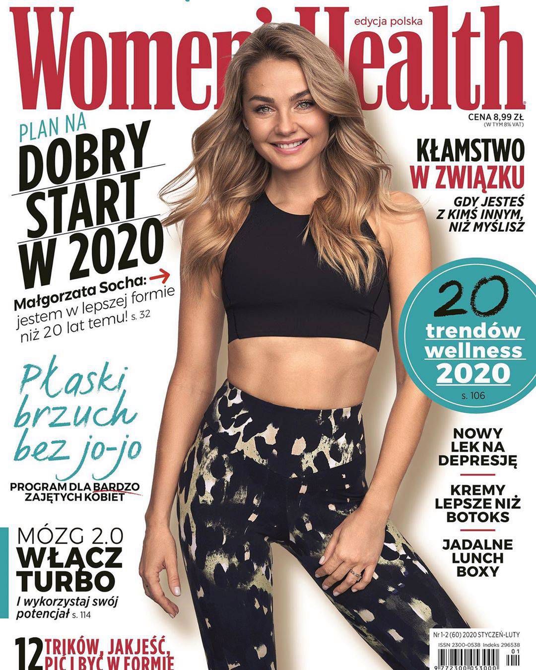 Małgorzata Socha na okładce Women's Health