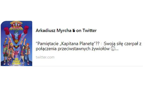 Tweet posła Myrchy zniknął z sieci. 