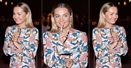 LOOK OF THE DAY: Małgorzata Socha w kwiatowej sukience na pokazie Bizuu