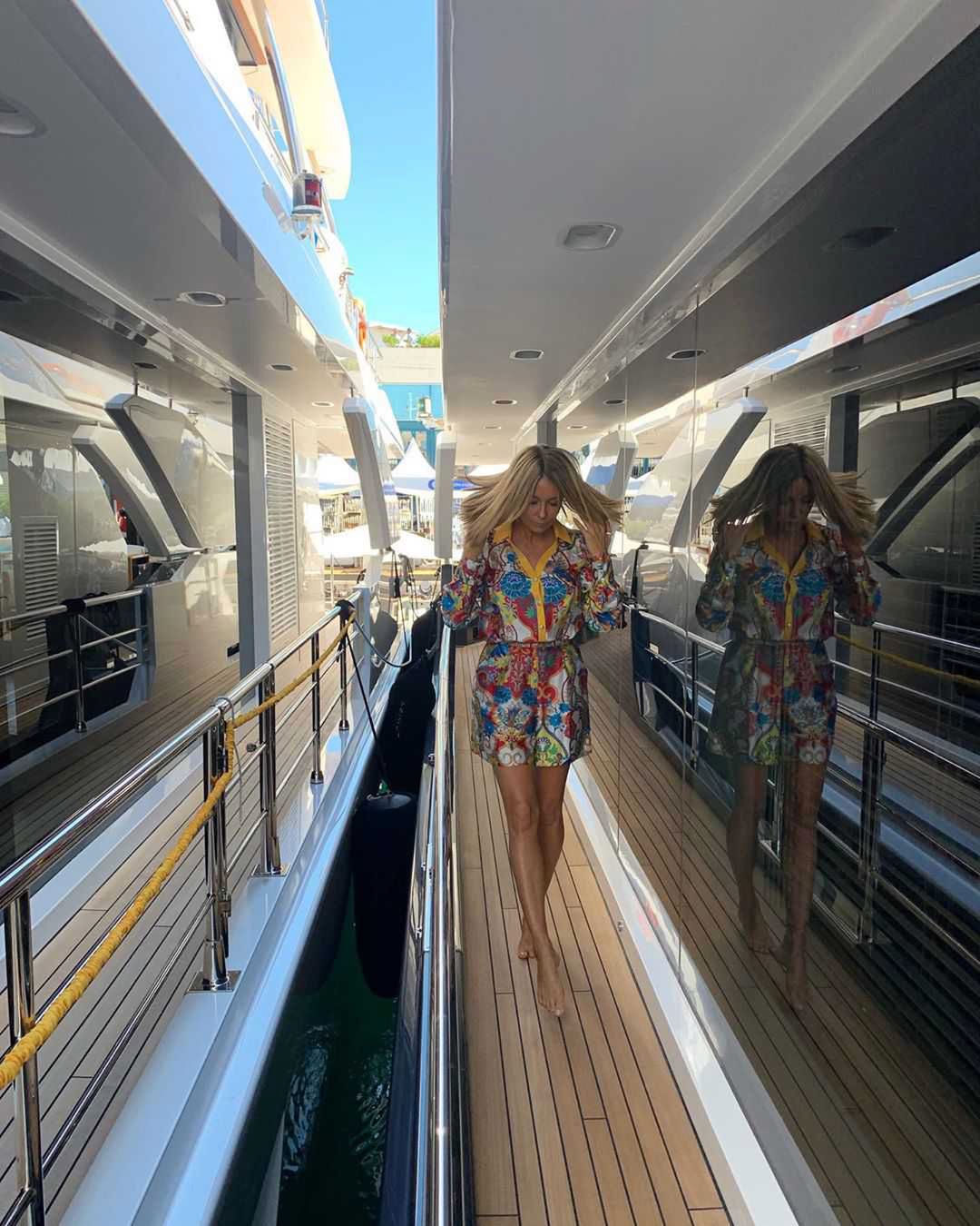Małgorzata Rozenek na jachcie