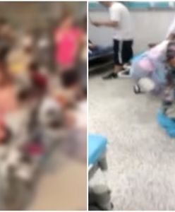 Ranne dzieci leżące na ziemi. Przerażające wideo po eksplozji przy przedszkolu