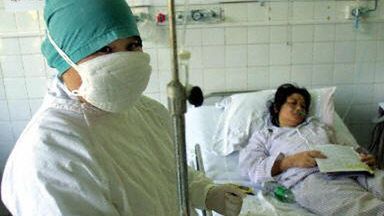 Jedna z ofiar SARS w chińskim szpitalu