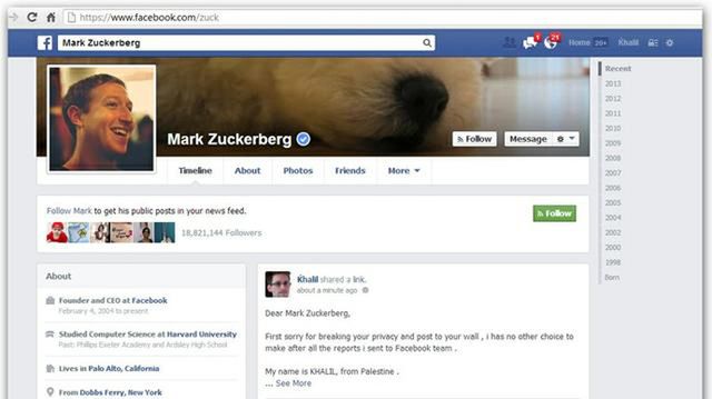 Ośmieszył Zuckerberga na Facebooku
