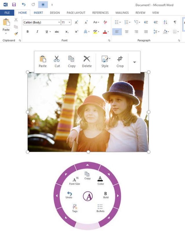 Office 2013 a interfejs dotykowy