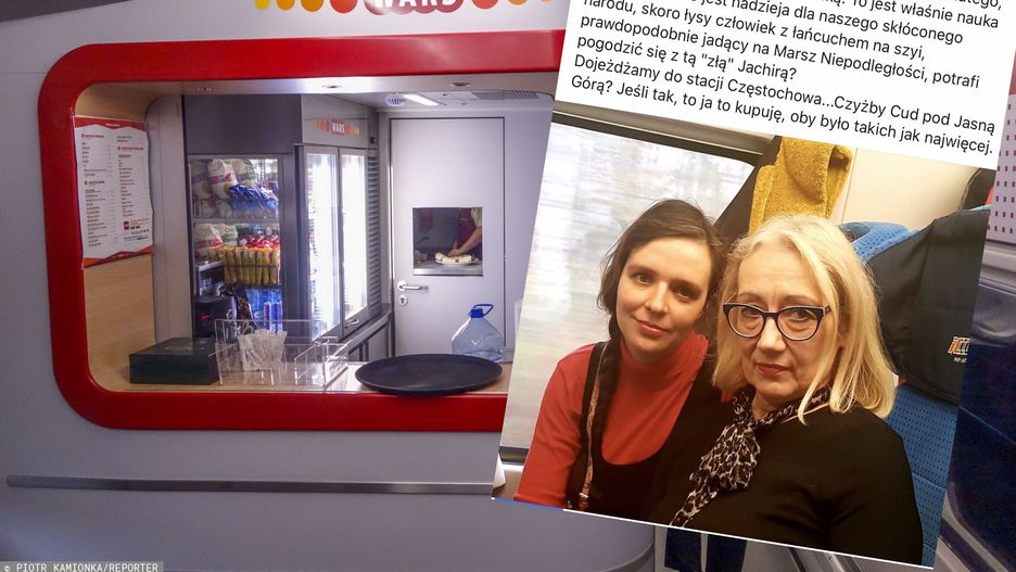 Klaudia Jachira twittuje o napaści w pociągu. Jechała z mamą