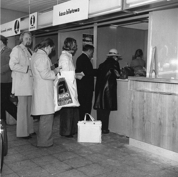 Lotnisko Gdańsk Rębiechowo w 1974 r.