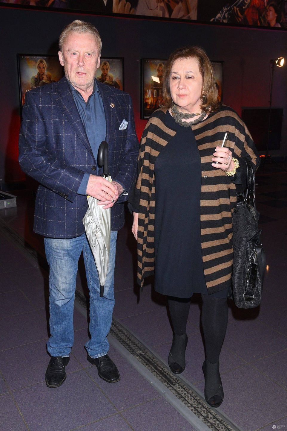 Daniel Olbrychski i Krystyna Demska - Olbrychska - premiera filmu Wołyń