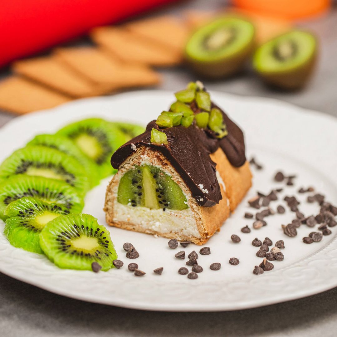 Ciasto piramidka z kiwi- Pyszności