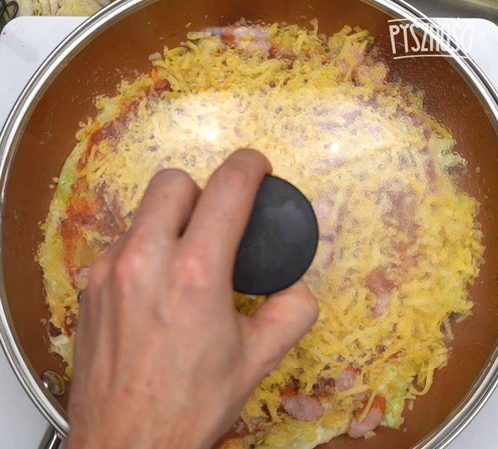 Omlet z kapustą- Pyszności