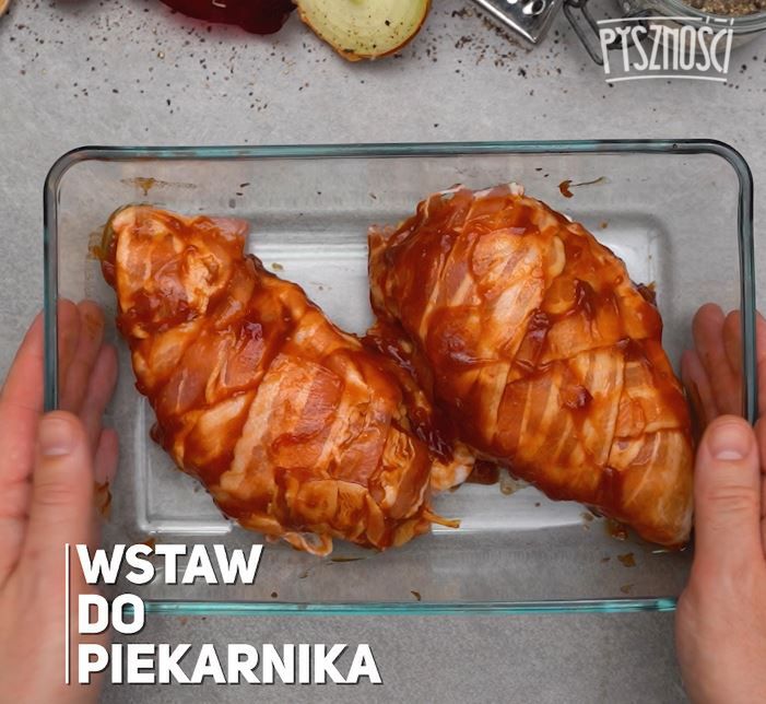 Pierś z kurczaka w boczku- Pyszności