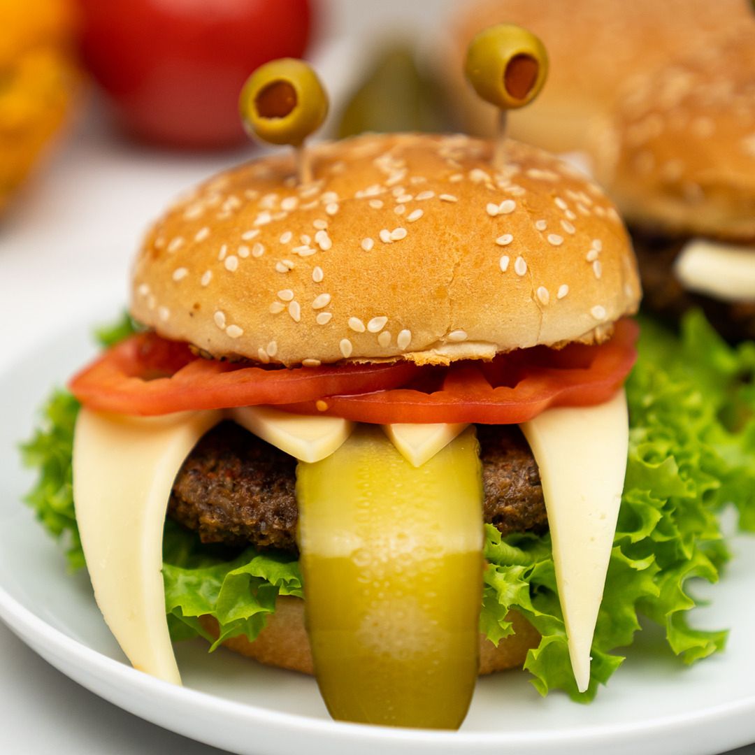 Halloweenowe burgery- Pyszności