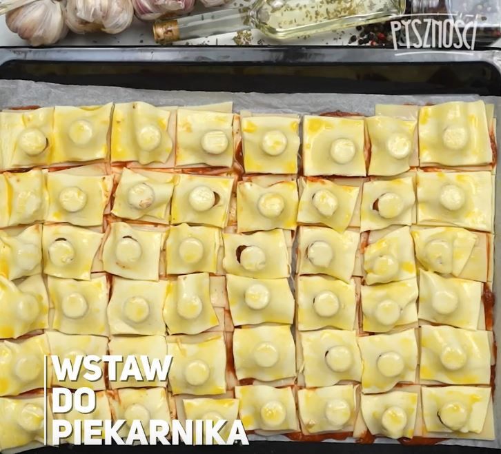 Parówki w cieście francuskim- Pyszności