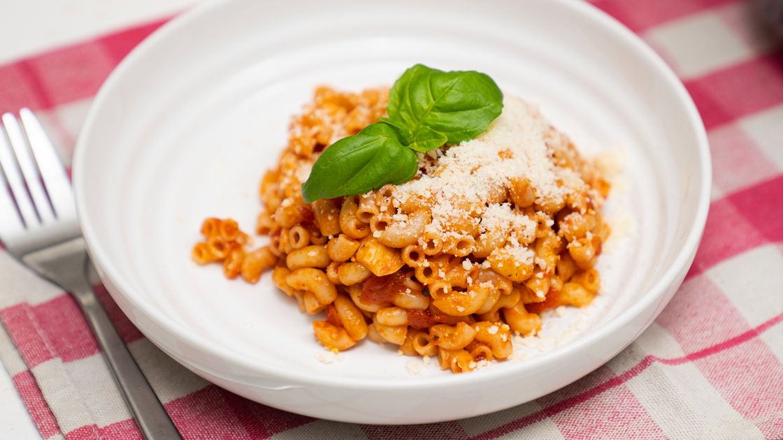 Makaron z różowym sosem- Pyszności