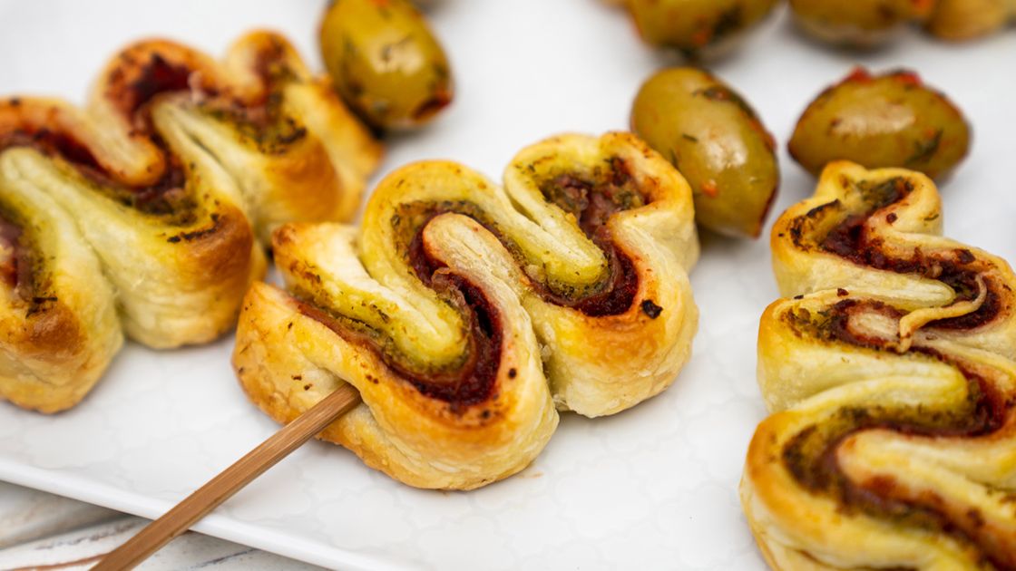 Choinki z ciasta francuskiego- Pyszności