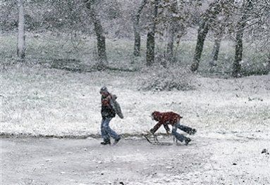 Intensywne opady śniegu w Sudetach