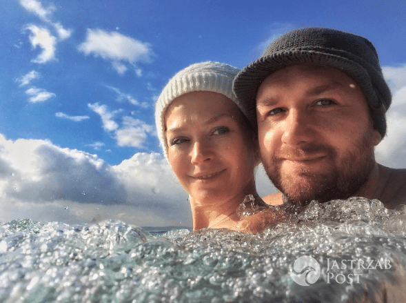 Tamara Arciuch i Bartek Kasprzykowski w basenie