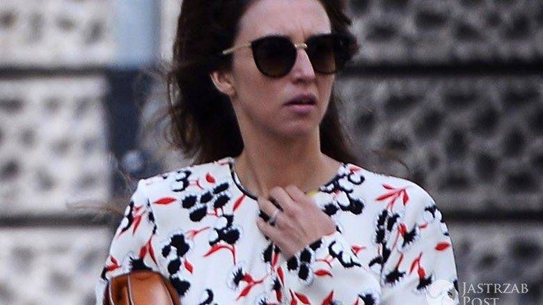 Żona Sebastiana Kulczyk Katarzyna Kulczyk spaceruje po Warszawie