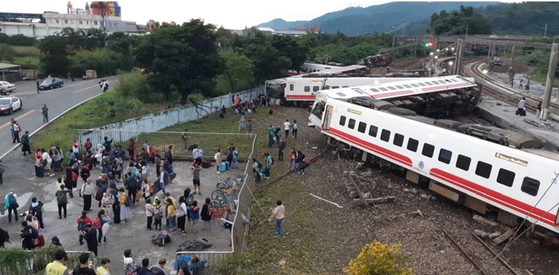 Katastrofa kolejowa na Tajwanie. Zginęły co najmniej 22 osoby