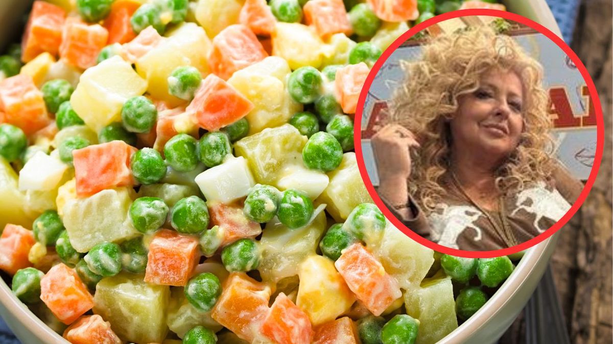 Sałatka jarzynowa od Magdy Gessler- Pyszności; źródło Canva, Instagram magdagessler_official