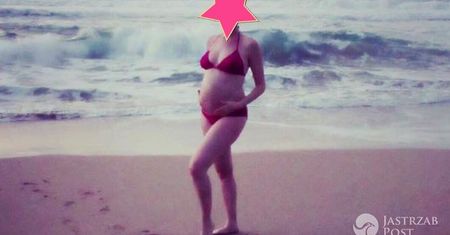 Guzik, Ferenstein, a może... Która ciężarna gwiazda pokazała odważne zdjęcie w bikini? Nawet w ciąży ma ciało idealne
