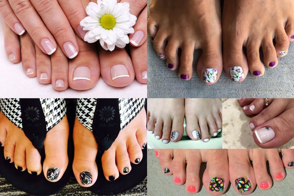 Paznokcie u nóg we wzory: Luxury Nails Spa, Andi Manicure, D'nails and Spa 