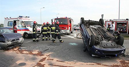 Zderzenie samochodów