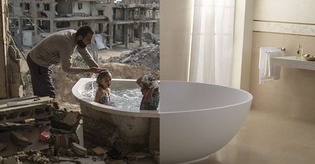 Jedno zdjęcie, ale dwa światy. Poruszające fotografie Turka