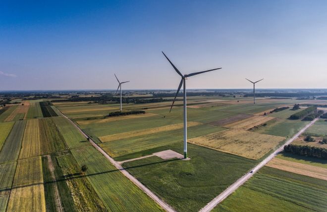 Kruszywa CEMEX na budowie farmy wiatrowej