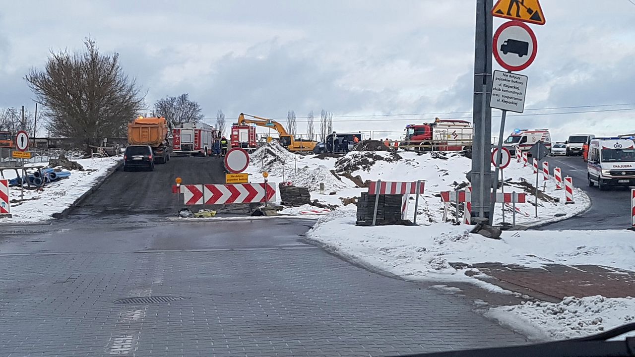 Tragiczny wypadek w Białymstoku. Ziemia przysypała robotników