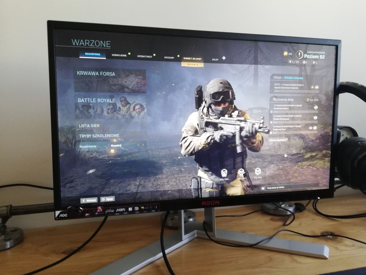 Monitor AOC AGON AG251FG - recenzja okiem gracza. 240 Hz i 1 ms czasu reakcji to idealne połączenie