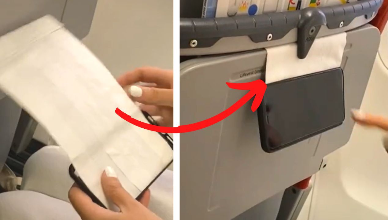 Ten pasażerski trik z telefonem na lot w samolocie podbija sieć!
