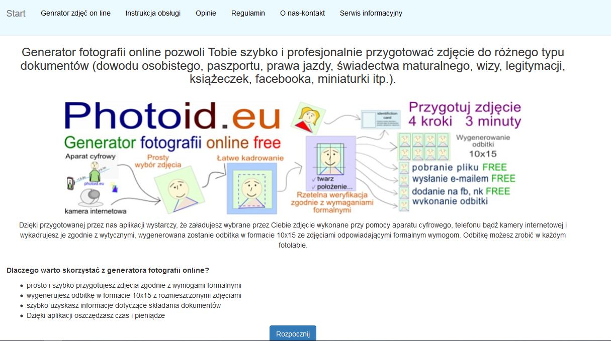 Zdjęcie do dowodu za 79 groszy. Wymyślił internetowy foto-generator