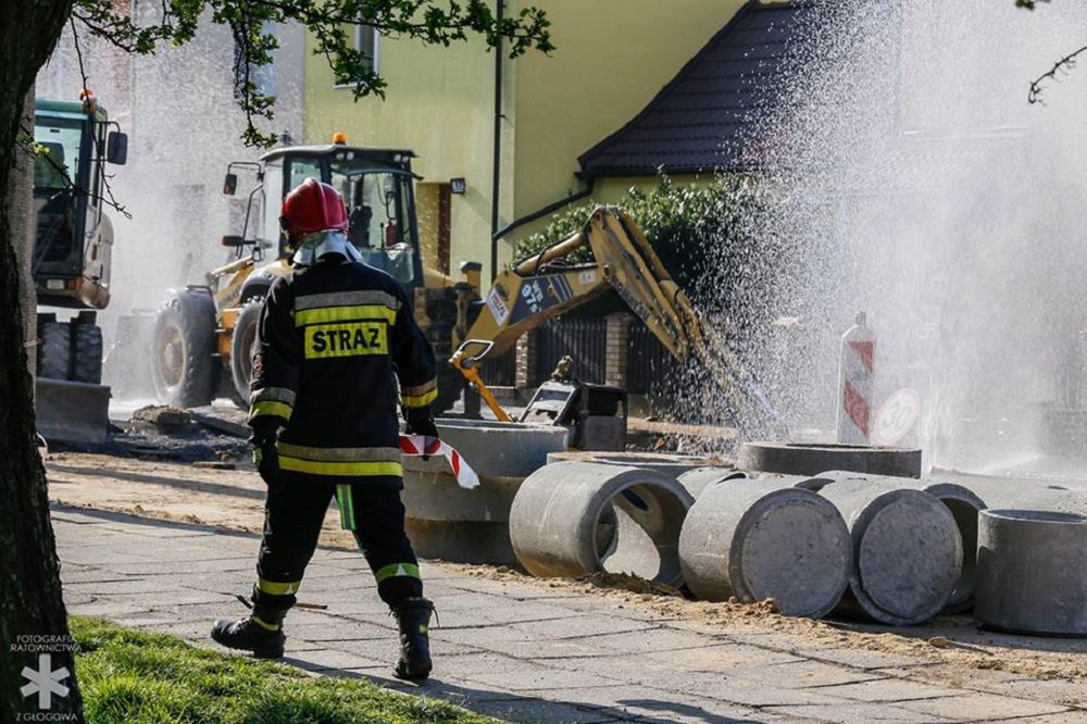 Głogów: Uszkodzono gazociąg. Ewakuacja mieszkańców