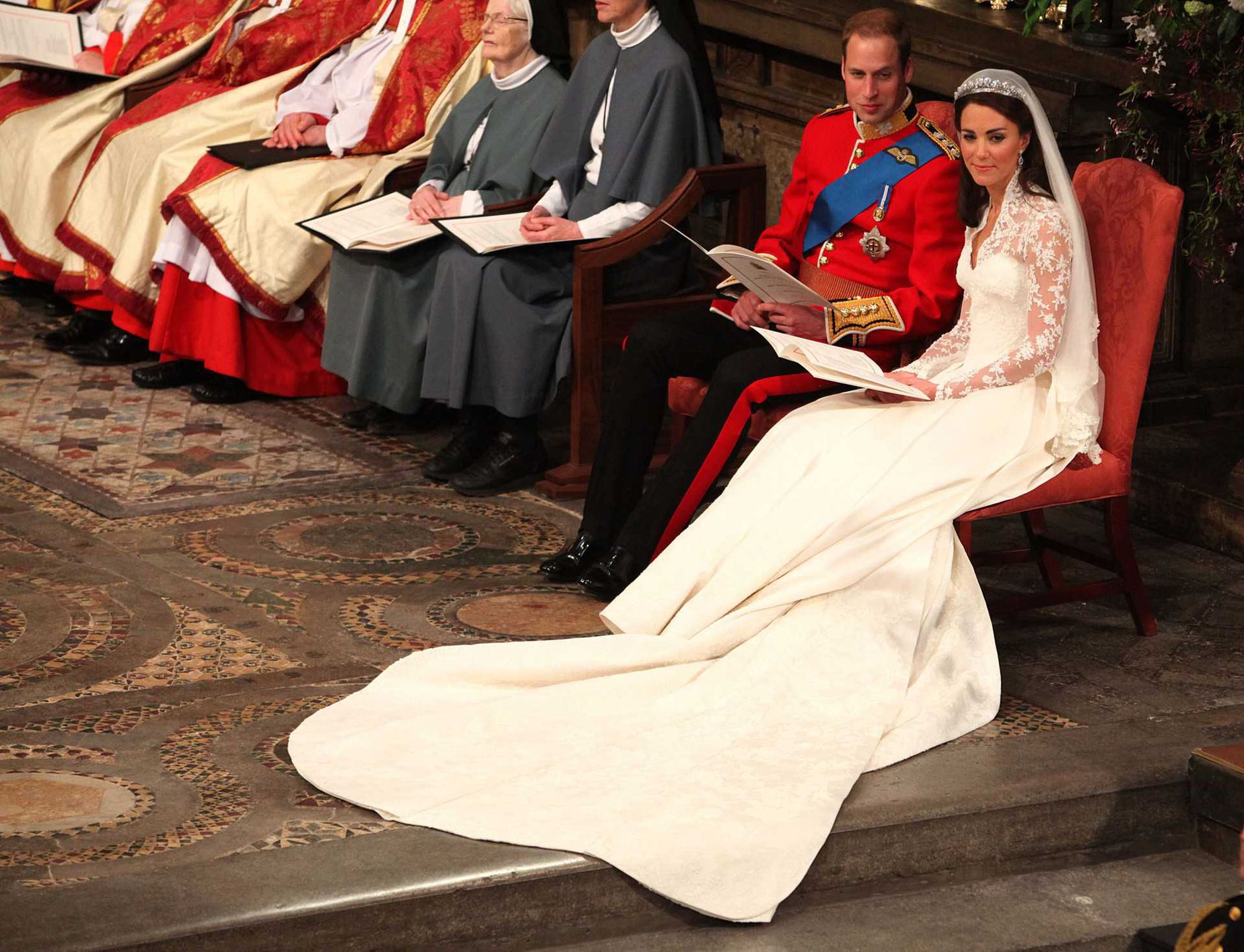 Księżna Kate i książę William w Westminster Abbey