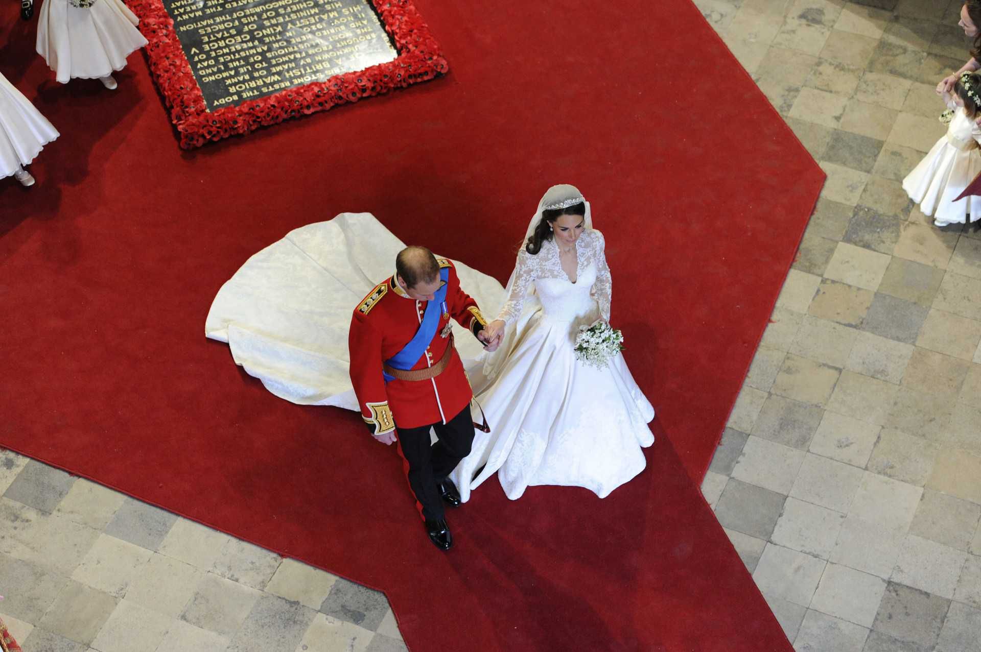 Księżna Kate i książę William w dniu swojego ślubu. Para pobrała się 29 kwietnia 2019 roku