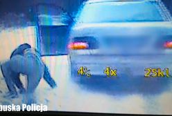 Wyskoczył z jadącego auta. Pościg za oszustem