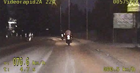 Szalony pościg za motocyklistami. Pędzili prawie 200 km/h