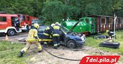 Wypadek kolejki wąskotorowej z osobówką