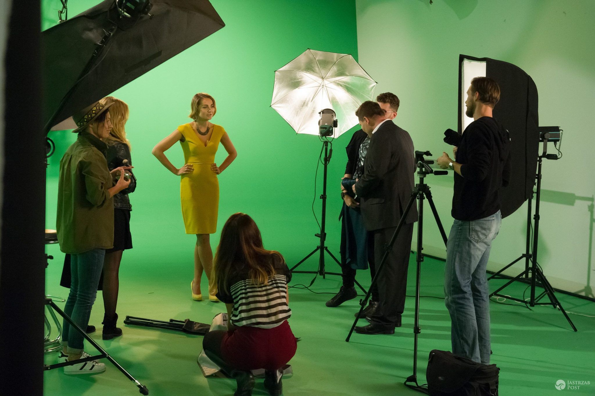 Małgorzata Socha, na planie 2199 odcinka serialu "Na Wspólnej" (fot. TVN/Radek Orzeł)