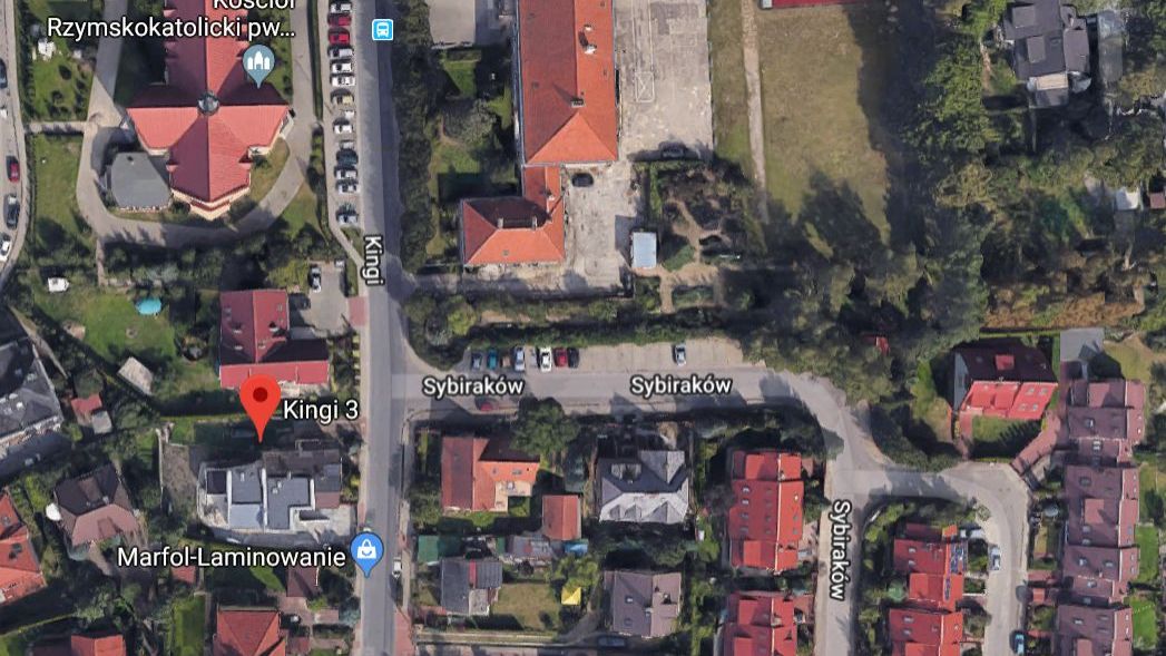 Lokalizacja działki, którą kupuje kościół